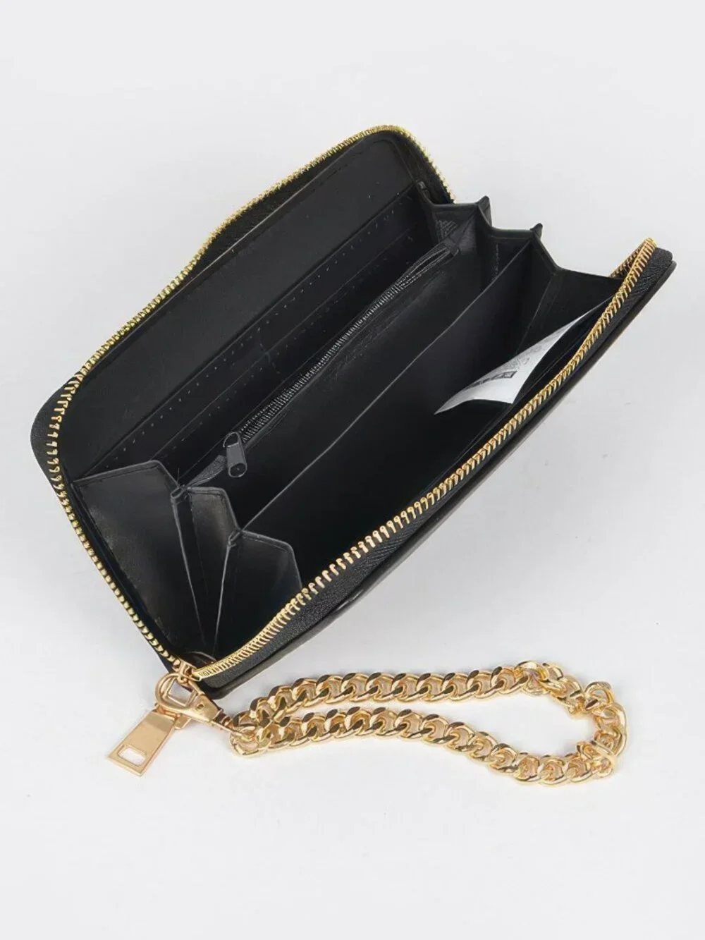 Studded Wallet With Chain